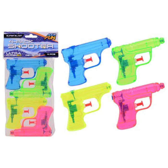 Waterpistool 11cm 4stuks