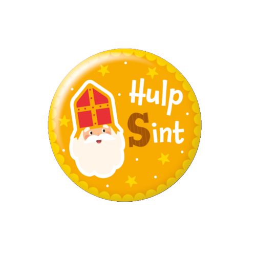 Button Cartoon Hulp Sint