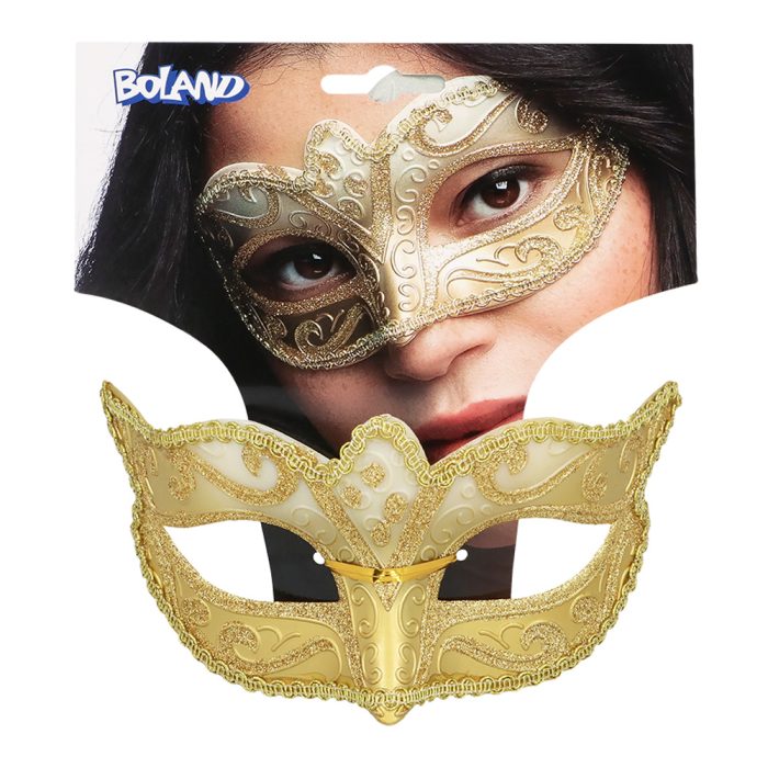 Oogmasker Venetiaans Felina Goud